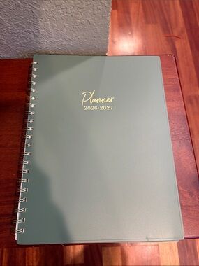 2026-2027 Spiral Academic Planner in Sage Green - New